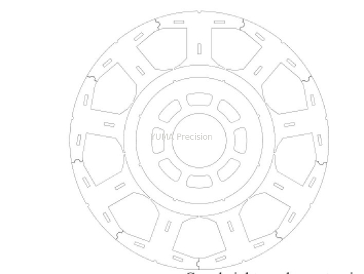 Les stratifications de moteur de C.C de redresseur empilent le rotor de moteur servo de robot