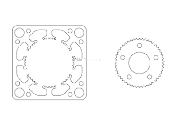 redresseur du moteur pas à pas NEMA6 de 14mm emboutissant des stratifications de redresseur de rotor 14.3x14.3mm
