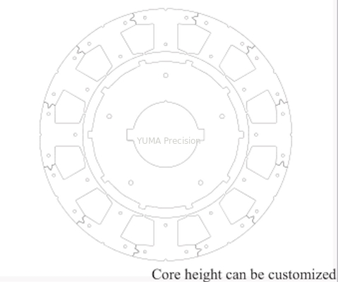 Le rotor de moteur servo à C.A. de BLDC creusent le diamètre 85mm extérieur sans brosse matériel