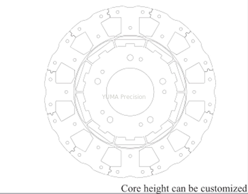 9 stratifications de redresseur de moteur électrique de fente conçoivent pour l'industrie 3C servo