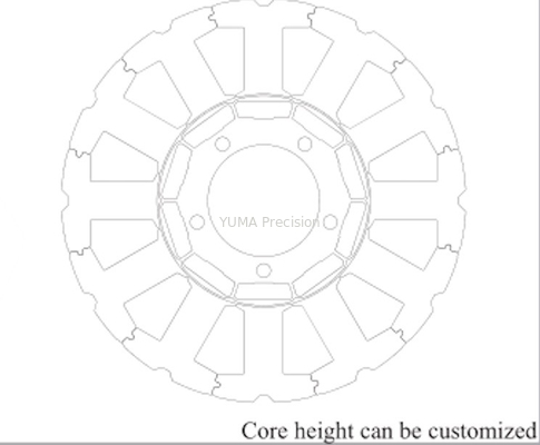 les stratifications de redresseur et de rotor de moteur servo de l'industrie 3C empilent